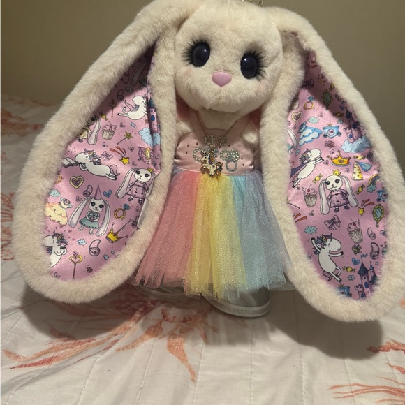 11 inches Rainbow Bunny Girl Soft Plush Doll for Kids main image 1